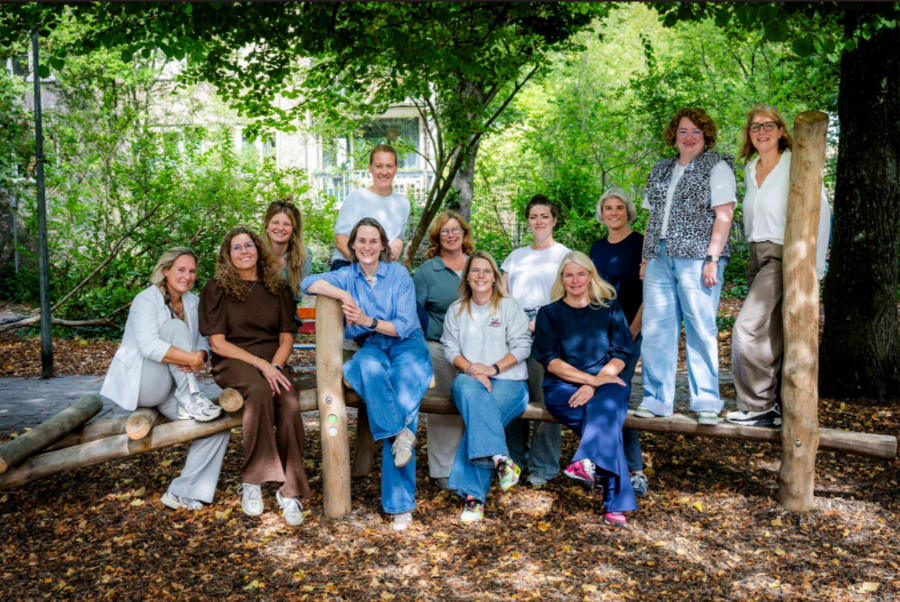 Het team van de KWS-koningin Wilhelminaschool.